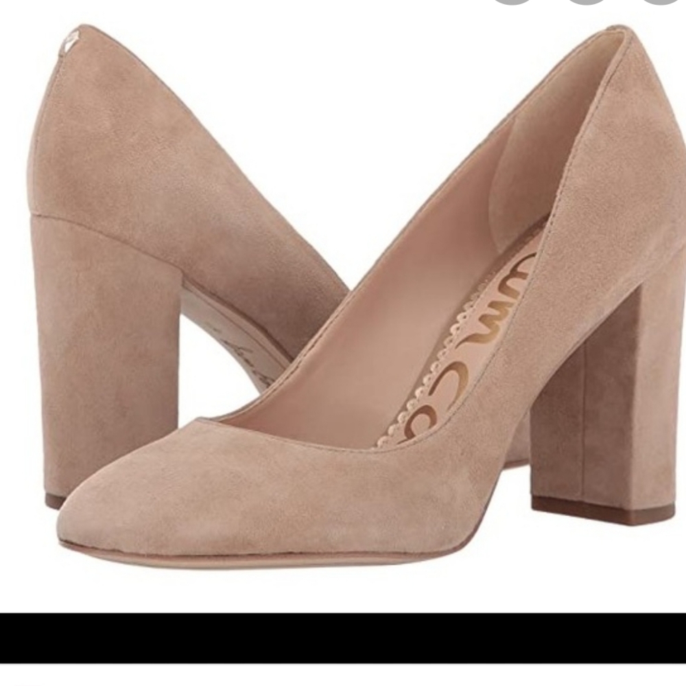 Sam Edelman suede block heel